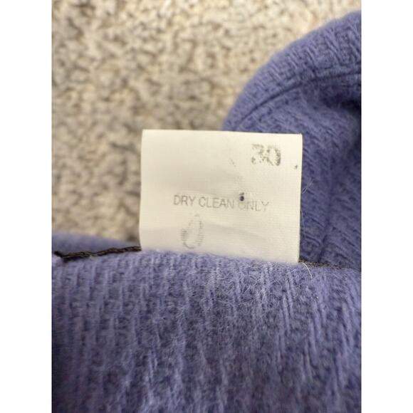 Herman Geist Size 14 Wool Notched Blazer Jacket Purple Long Sleeve Button Lined - Picture 7 of 8